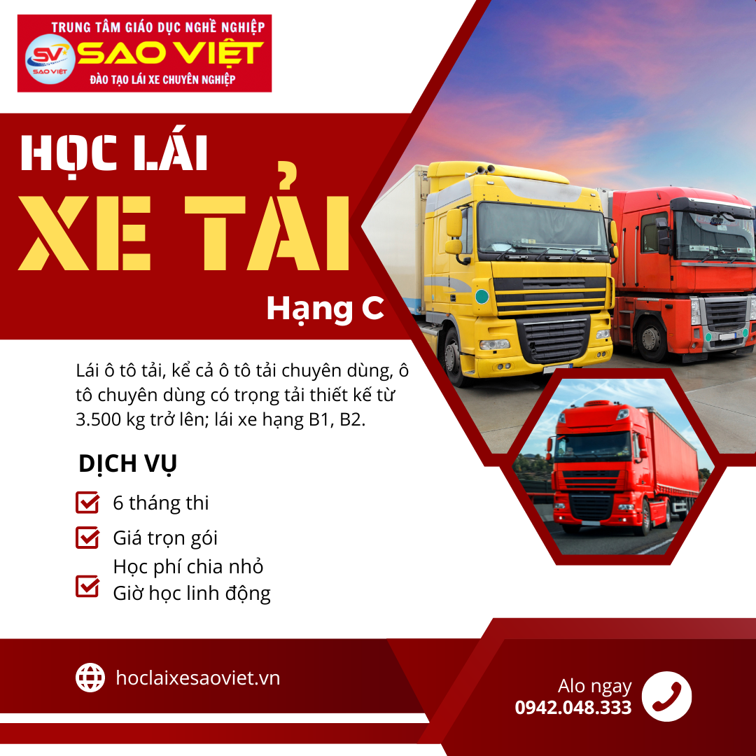 KHOÁ HỌC LÁI XE BẰNG C